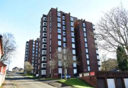 Boundary Court tower block in Stoke-on-Trent