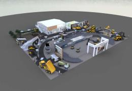 Volvo CE booth at Conexpo 2023