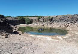 Water abstraction in a quarry