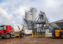 Hills Quarry Products' new ready-mixed concrete concrete plant in Swindon