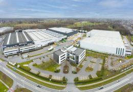 Komatsu Europe headquarters and warehouse facilities in Vilvoorde, Belgium