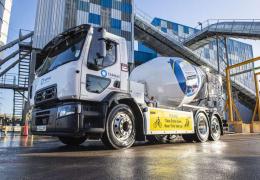 The Tarmac e-mixer at the company’s Washwood Heath plant in Birmingham