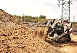 The Bobcat T7X all-electric compact track loader