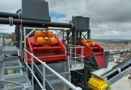 Part of Goonvean Aggregates’ new sand washing plant from McLanahan