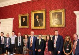 Lex Russell (third from right), managing director of Cemex UK’s Materials business, at the latest meeting of the Government’s high-level Net Zero Council