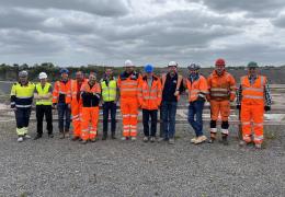 L–R: Damien Keenan, Adam McCluskey, David Garrity, David Johnston, Richard McNally, Kelvin Johnston, Colin Loughran, Paul Keenan, Gerald McMullan, Paul Callan, David Clarke, and Gerard Lawless