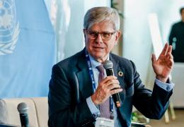 Fernando A. González, chief executive officer of Cemex, during his participation at the UN Private Sector Forum. Photo: Joel Sheakoski/UN Global Compact