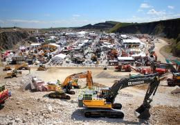 View from the Quarry Face demonstration area at Hillhead 2022