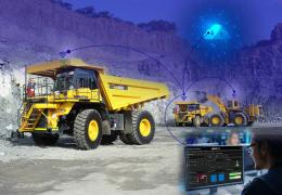 Komatsu’s Smart Quarry Site all-in-one fleet-management solution has machine mesh connectivity