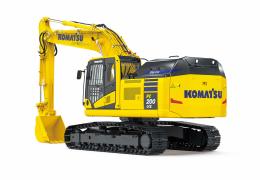 The new 20-tonne class Komatsu PC200LCE-11 electric excavator