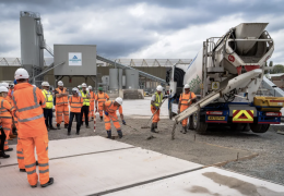 More than 50 visitors from the construction, design, and engineering industries gathered in Manchester to see the benefits of Aggregate Industries’ EcoPact range
