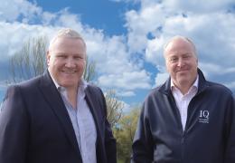 L-R: Viv Russell with James Thorne, who will become the new joint CEO for MPQC and IQ on 1 December 2023