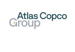 The new umbrella brand logo for the Atlas Copco Group