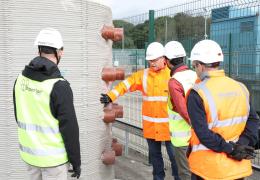 One of the 3D printed concrete drawpits for Yorkshire water