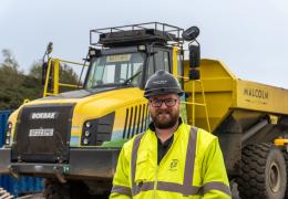 Connor McAlister, senior site manager for civil works specialists WH Malcolm at the Lost Shore Surf Resort development