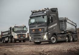 RS Transport have taken delivery of a new Volvo FH 540 Globetrotter 6x2 tractor unit and two Volvo FMX 8x4 rigid tippers