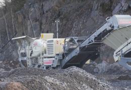 Lokotrack LT116 jaw crusher