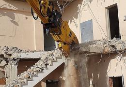 The Epiroc DP 1820 demolition pulverizer with power booster