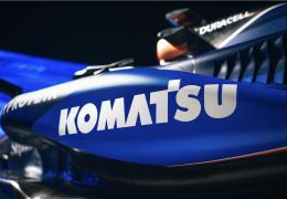 Komatsu’s logo and branding will feature prominently on the Williams Racing F1 car livery