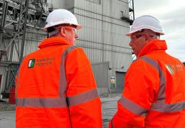 L-R: Lord Callanan with Heidelberg Materials UK chief executive officer Simon Willis