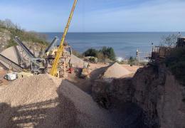 Raynes Quarry during the improvement works