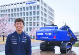 Alex Albon on his visit to Komatsu’s Osaka Plant