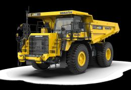 The new Komatsu HD605-10 rigid dumptruck