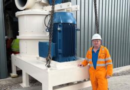 Longcliffe development director Ian McDonald with one of the new mills