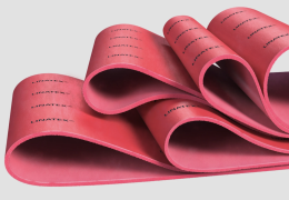 Linatex’s iconic premium red rubber with the new branding