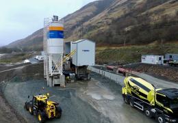 A&L McCrae’s new SEMIX concrete batching plant at Clachan Quarry