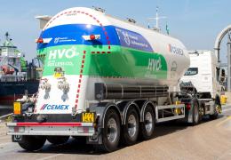 Cemex’s first HVO-powered vehicle is working out of the company’s Tilbury cement plant