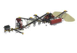 Drawing of the new McLanahan sand and gravel processing plant at Cemex’s quarry in Shepperton, west London