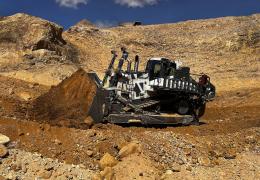 One of AMM’s new Liebherr PR 776 crawler dozers