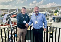 L-R: Martin McWilliams, Duo Group managing director, and Michael Roddy, SigmaRoc regional managing director North West, at Hillhead 2024