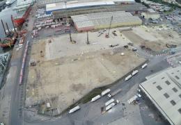 Piling and civil construction activities are now well under way as the Tilbury grinding station project enters the next phase of its development