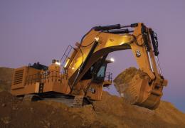 The Cat 6020 hydraulic mining shovel