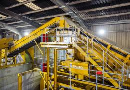 Britaniacrest’s new Kiverco C&D waste-recycling plant has a maximum rated capacity of 60 tonnes/h 