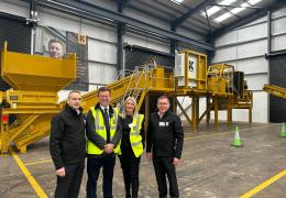 L-R: Aiden McKiver, founder of Kiverco; Glen McMahon, head of technology and advanced manufacturing at Department of Business and Trade; Elizabeth McCrory, senior export finance manager at UK Export Finance; and Gabriel O’Keefe, Kiverco regional manager