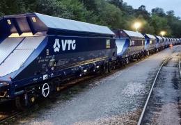 Part of the first batch of Mendip Rail’s new HOA hopper wagons, supplied by VTG Rail UK