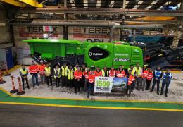 EvoQuip’s 1,500th machine – a Bison 280 jaw crusher 