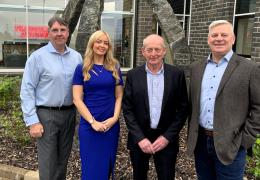 L-R: Jim Johnston, Sophia Westerhuis Marshall, Phil Kerr, and Robert Hamilton