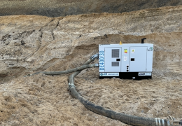 The new DE400/30 high-efficiency quarry pumpset from DXB Pump & Power