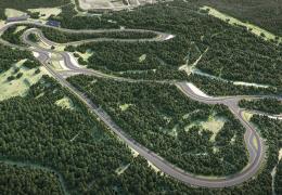 Computer-generated image of Black Rock Motor Resort’s 5.4km high-speed circuit