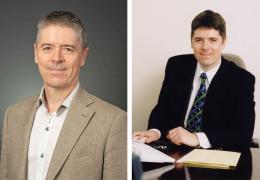Left: James Bullock recently celebrated his 40th anniversary at ConSpare; Right: James Bullock in the early 2000s