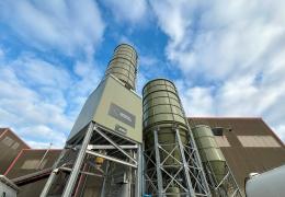 The Mevo A1 ultra-low-carbon cement production facility in Wrexham is now operating on an industrial scale