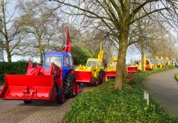 Cavalcade of JCB backhoe loaders from down the ages