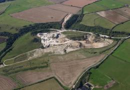 Existing Swansworth Quarry and quarry extension (at top)