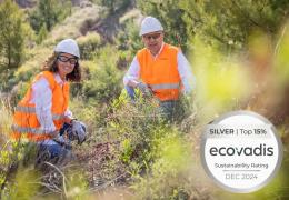 Sibelco have been awarded a Silver Sustainability rating from EcoVadis