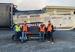 L-R: Conor Hegarty, MDS general manager; Tim Bierbrauer, BSF Aufbereitungstechnik managing director; Ralph Phlippean, BSF Aufbereitungstechnik managing director; and Liam Óg Murray, MDS regional sales manager