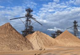 Arclid Quarry, in Bathgate, which produces industrial sand. Photo: BGS © UKRI